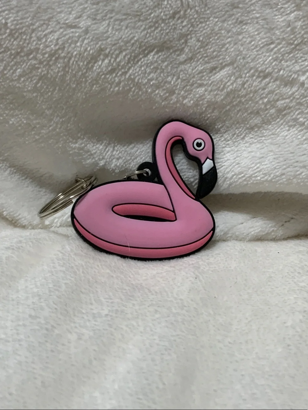 Pink Flamingo Bird Keychain - Pink
